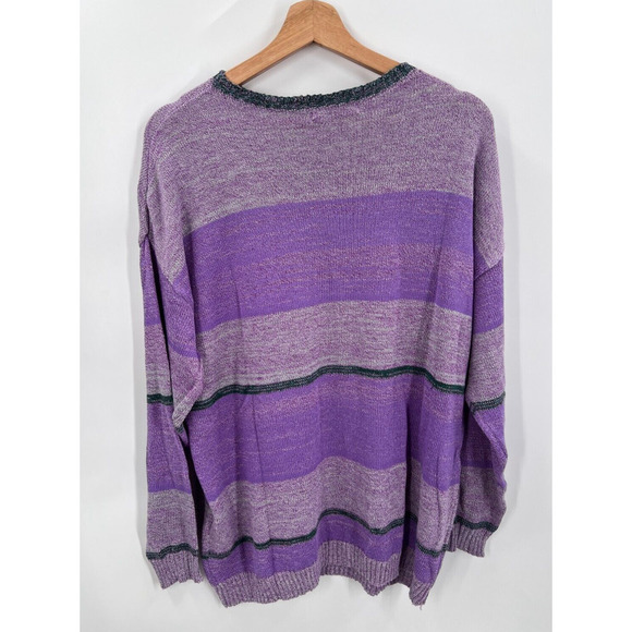 Misslook Multicolor Color-Block Pullover Sweater Oversized Casual Women's XL - Picture 2 of 6